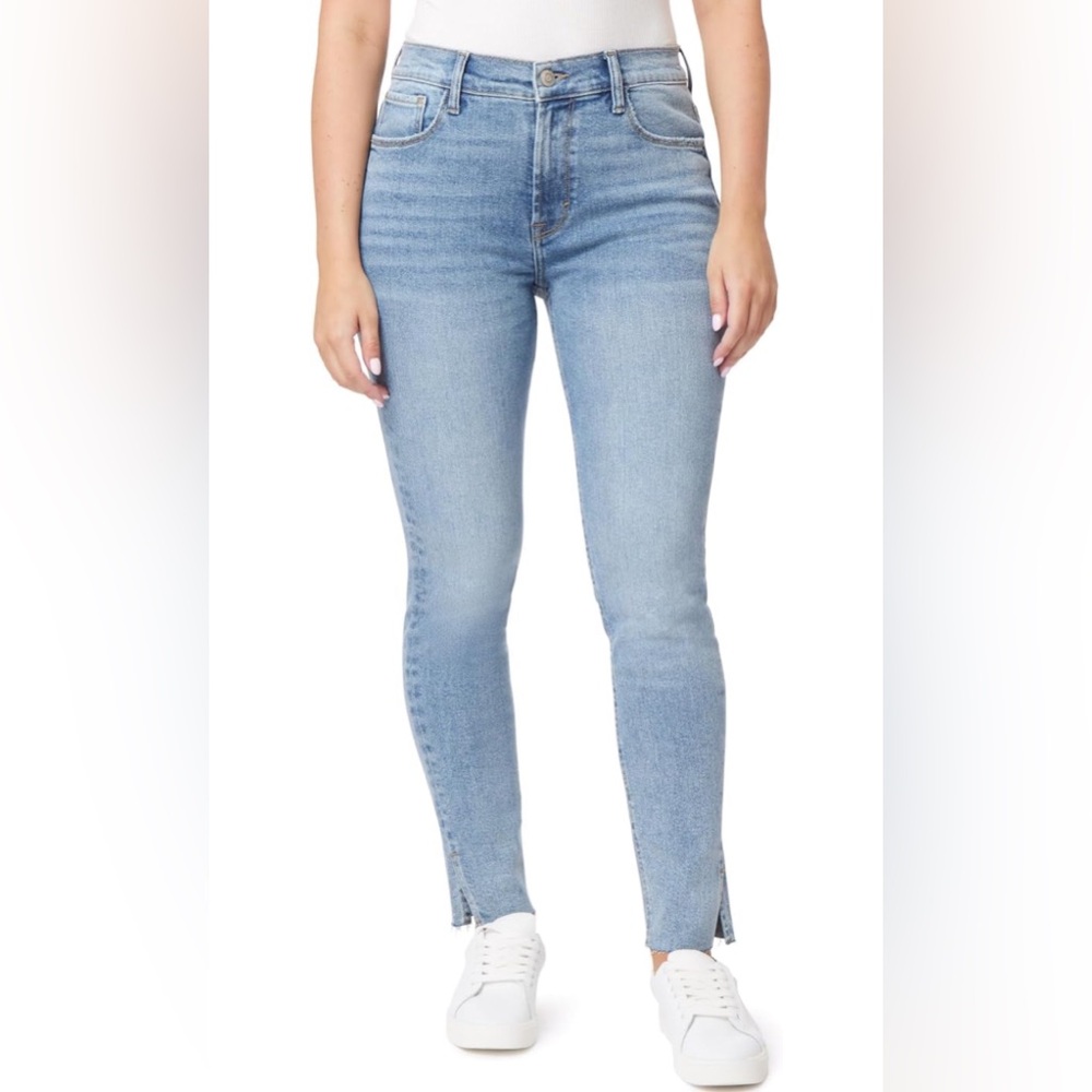kensie Jeans for Women High-Rise Skinny Raw Edge Hem 28-Inch Inseam